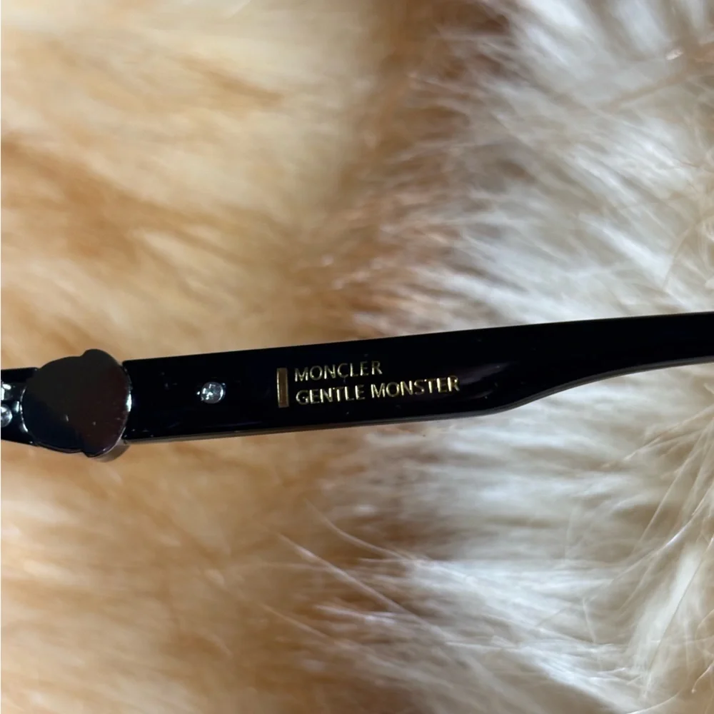 Gentle Monster x Moncler Swipe 4 01 black square sunglasses eyeglasses New case - Picture 9 of 10